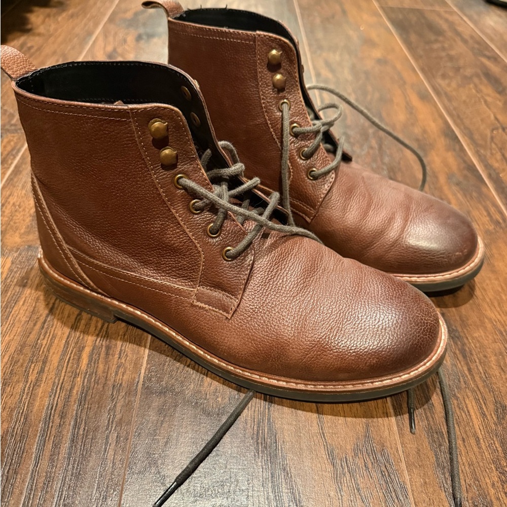 Ben Sherman Brown Leather Chukka Boots